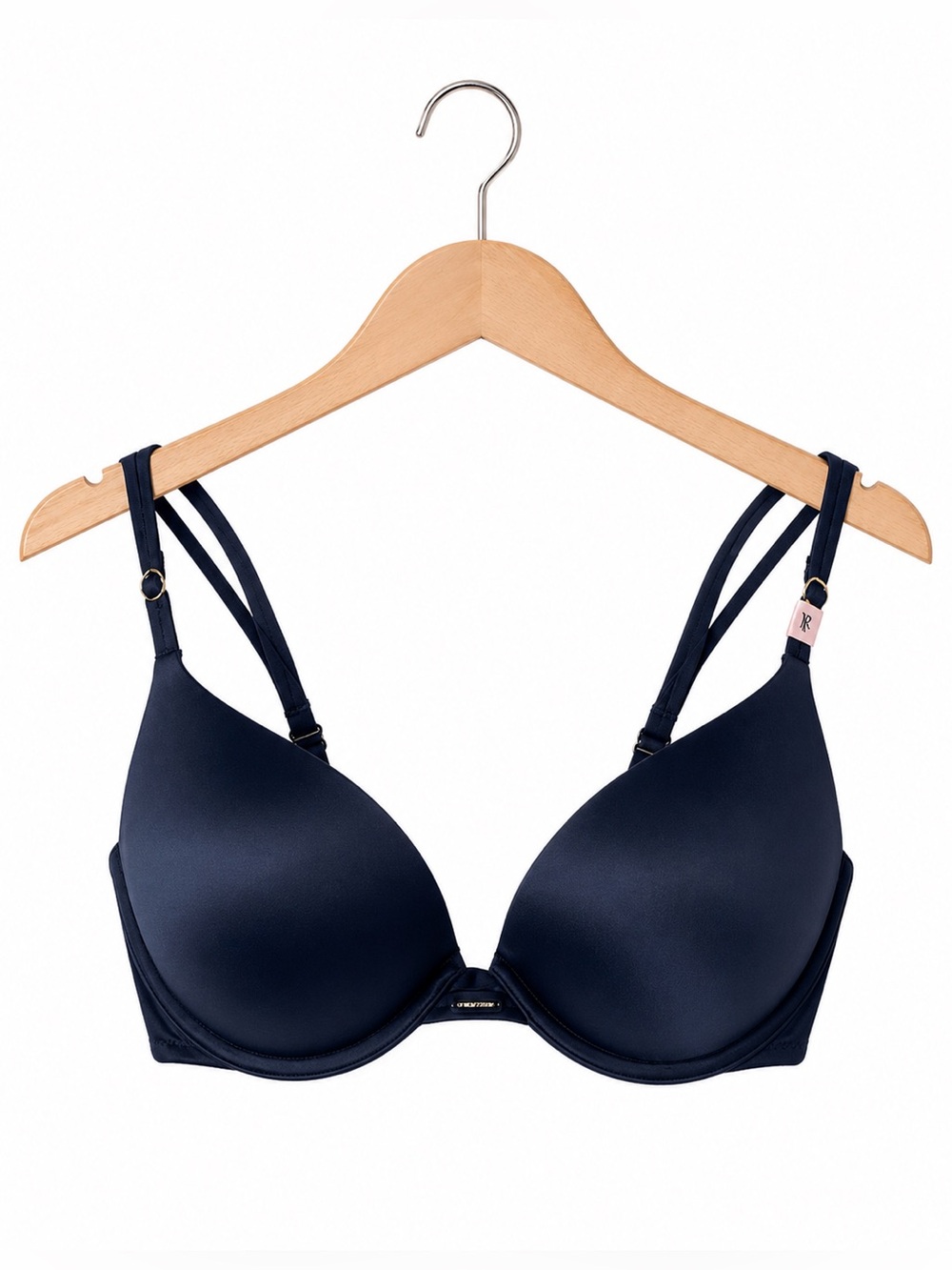 Victoria's Secret Navy T-Shirt Bra with Adjustable Straps 34DD Very Sexy